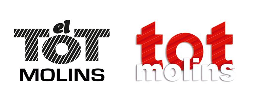 Evolució del logotip d’El Tot Molins