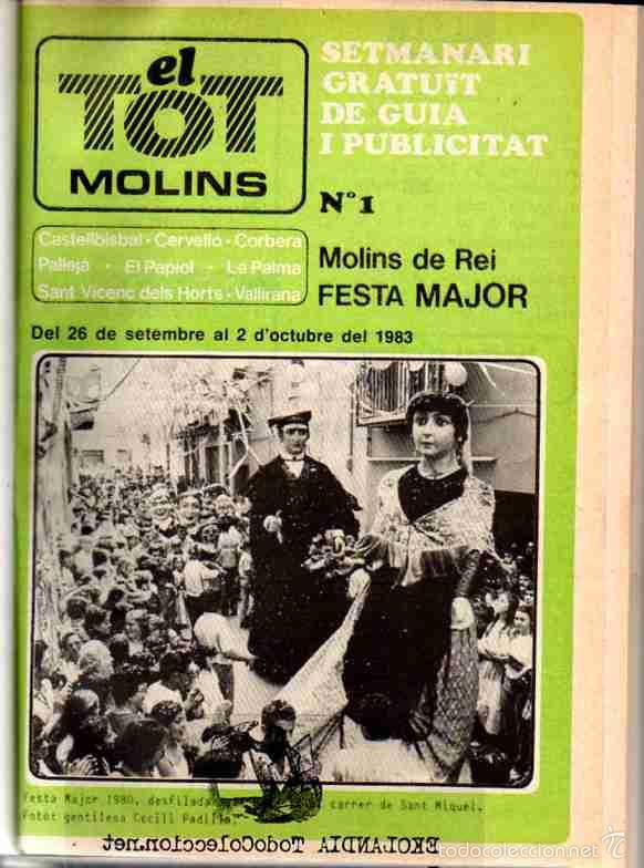 Portada històrica d’El Tot Molins, número 1, del 26 de setembre al 2 d’octubre de 1983